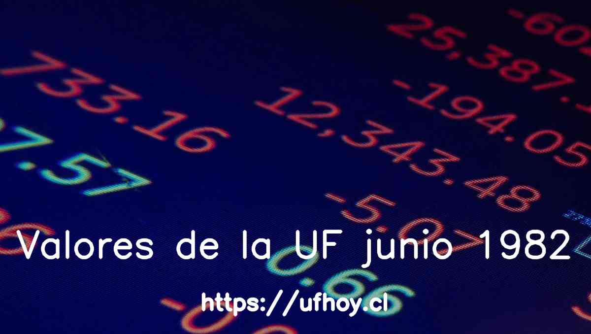 Valores de la UF junio 1982