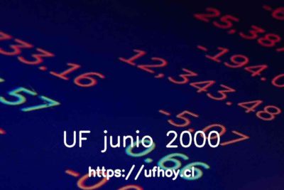 Valores de la UF junio 2000