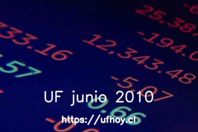 Valores de la UF junio 2010