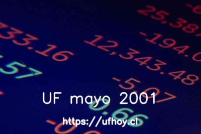 Valores de la UF mayo 2001