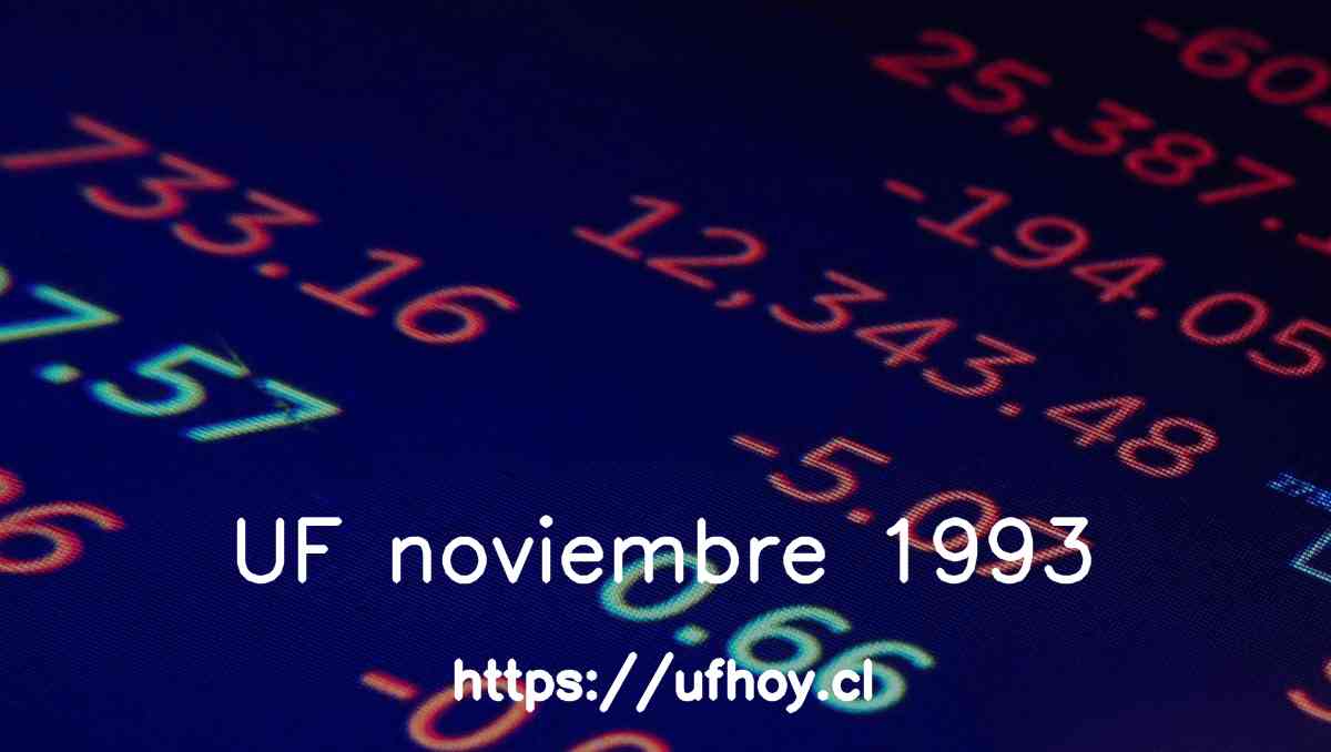 Valores de la UF noviembre 1993