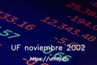 Valores de la UF noviembre 2002